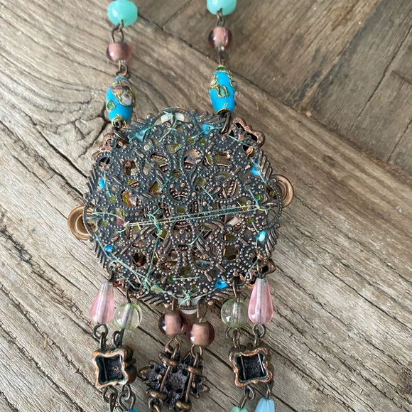 Handmade designer stone necklace - artisan from Montreal - Picture 9 of 9